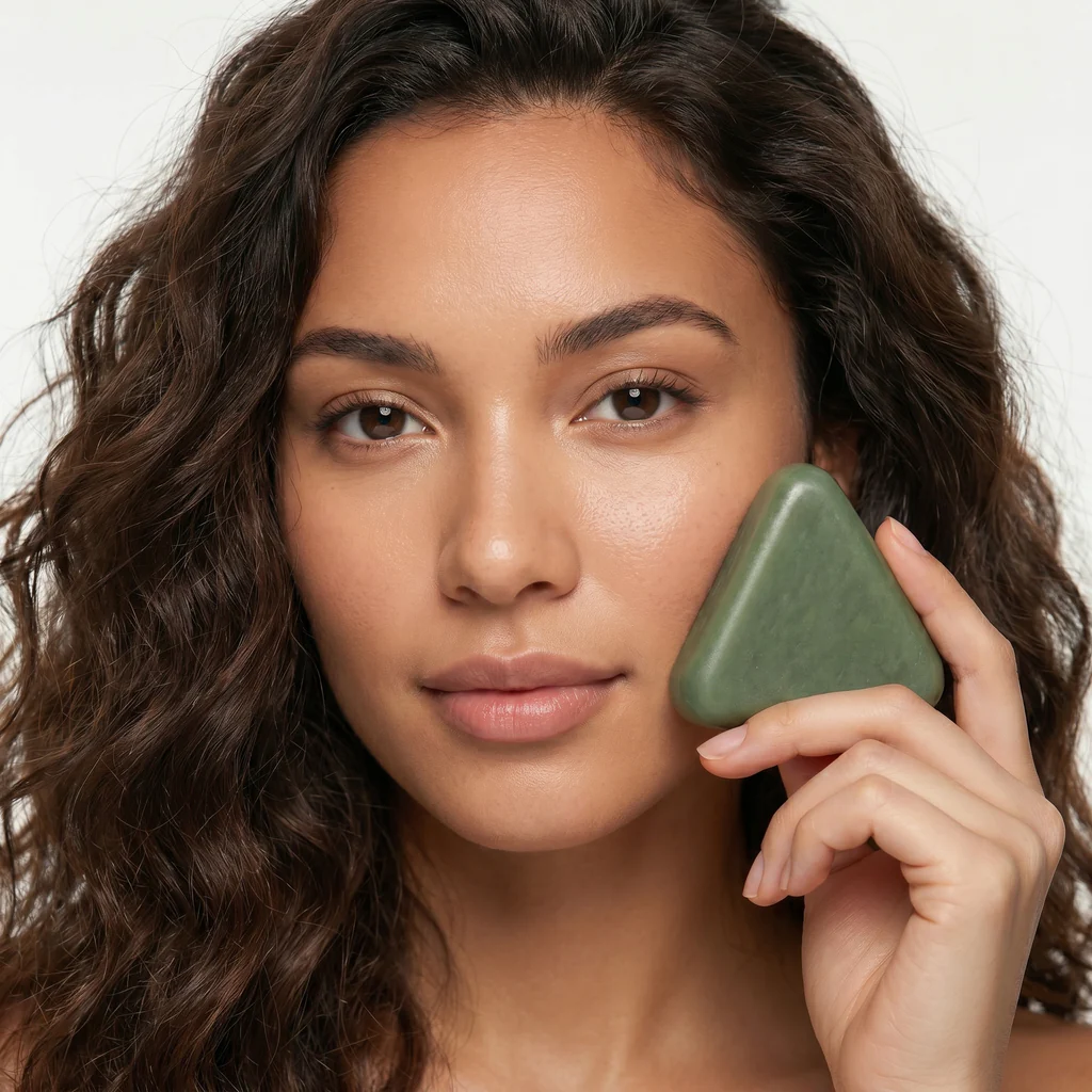 Close-up of the Reviruessential hair growth bar in hand